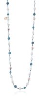 Necklace Lelune Woman LELUNE GLAMOUR in Silver Perla LGNK354